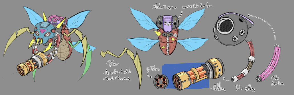Cyber Insect Concept Art - RIVAL ARTS STUDIO